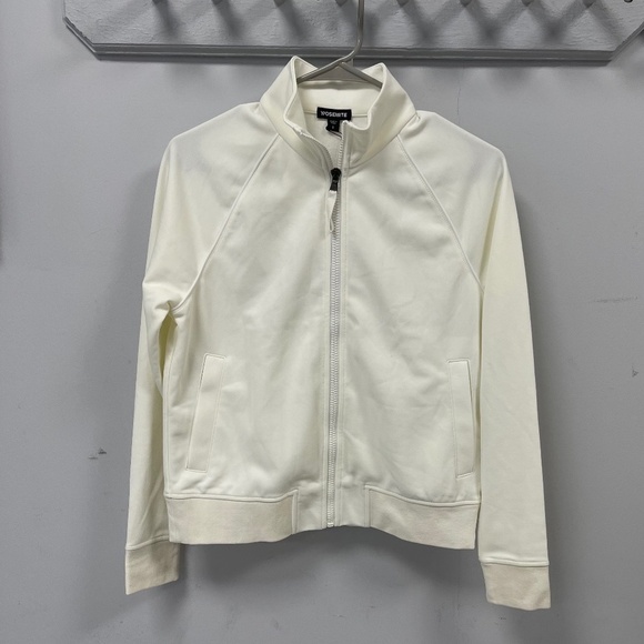 Y/OSEMITE James Perse Women's Full Zip Jacket  - Off White - 1/S - NWT $395 MSRP - Picture 1 of 6